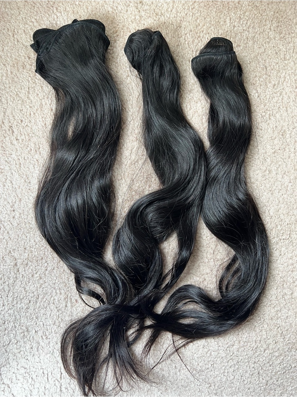 Body Wave Human Hair Extensions - Brunette Natural Color –  Weft - 24 inches.